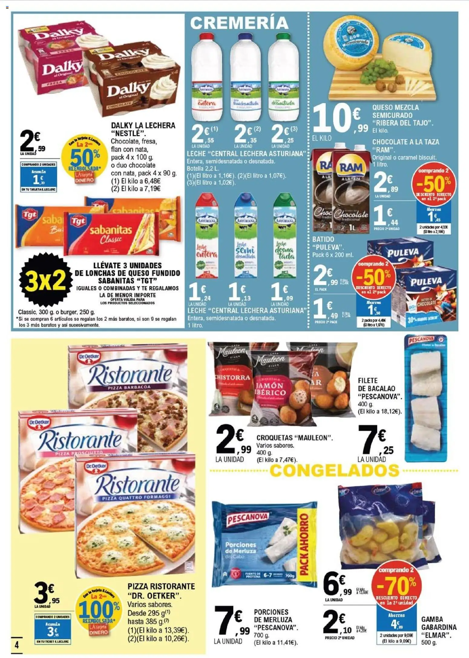 E.Leclerc folleto │ válido desde el 28.01.2026 | Página: 4 | Productos: Jamón, Té, Barbacoa, Filete