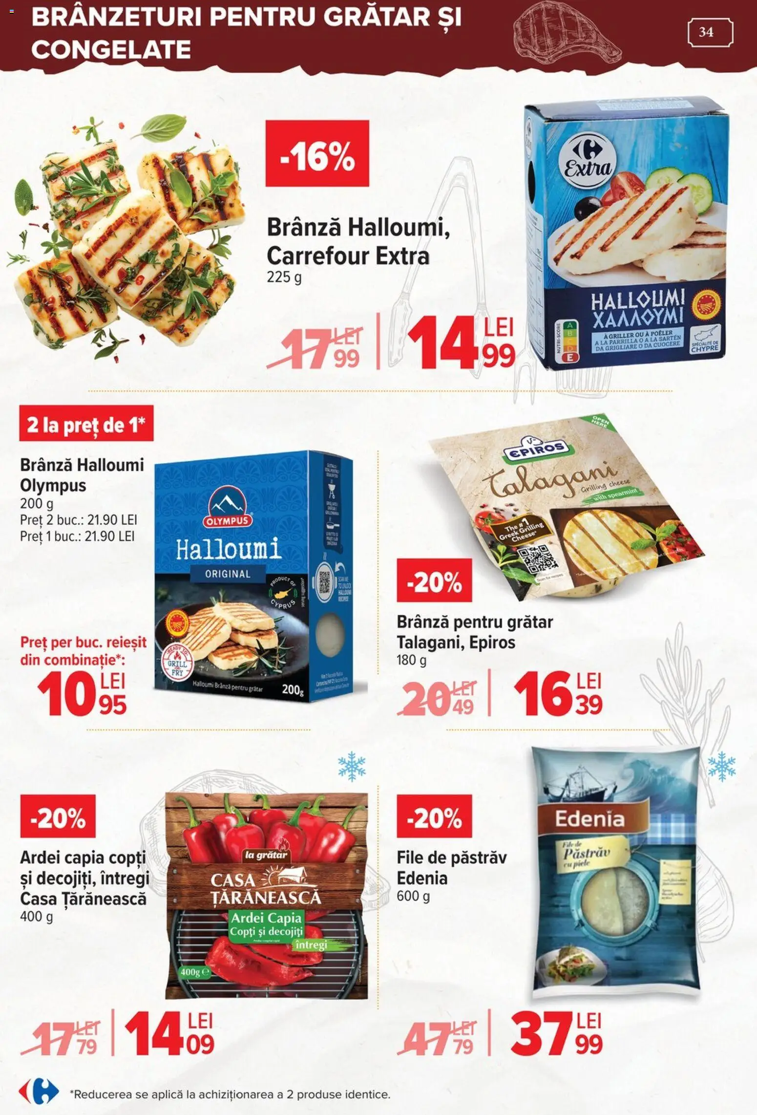 Noul catalog Carrefour – valabil de la 15.04.2026 | Pagină: 34 | Produse: Grill, Grătar, Ardei, Brânză