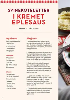 Forhåndsvisning av Coop Extra Middagsdisken Bonjour Frankrike gyldig fra 10.03.2026 | Side: 12 | Produkter: Smør, Epler, Суміш дитяча, Matfløte