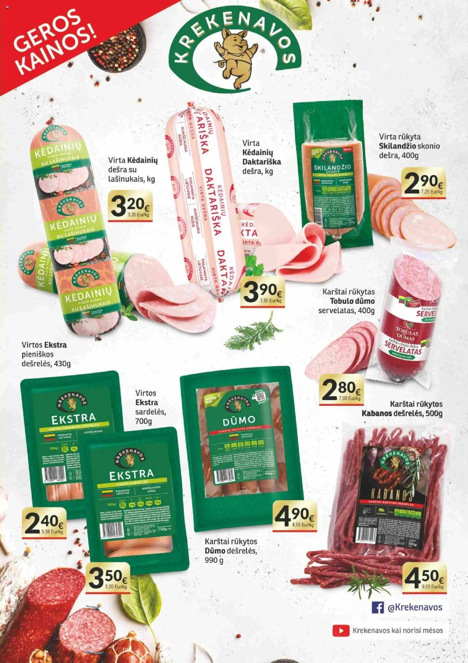 Koops akcijos nuo 31.10.2025 | Puslapis: 3 | Prekių: Sardelės, Dešrelės, Dešra