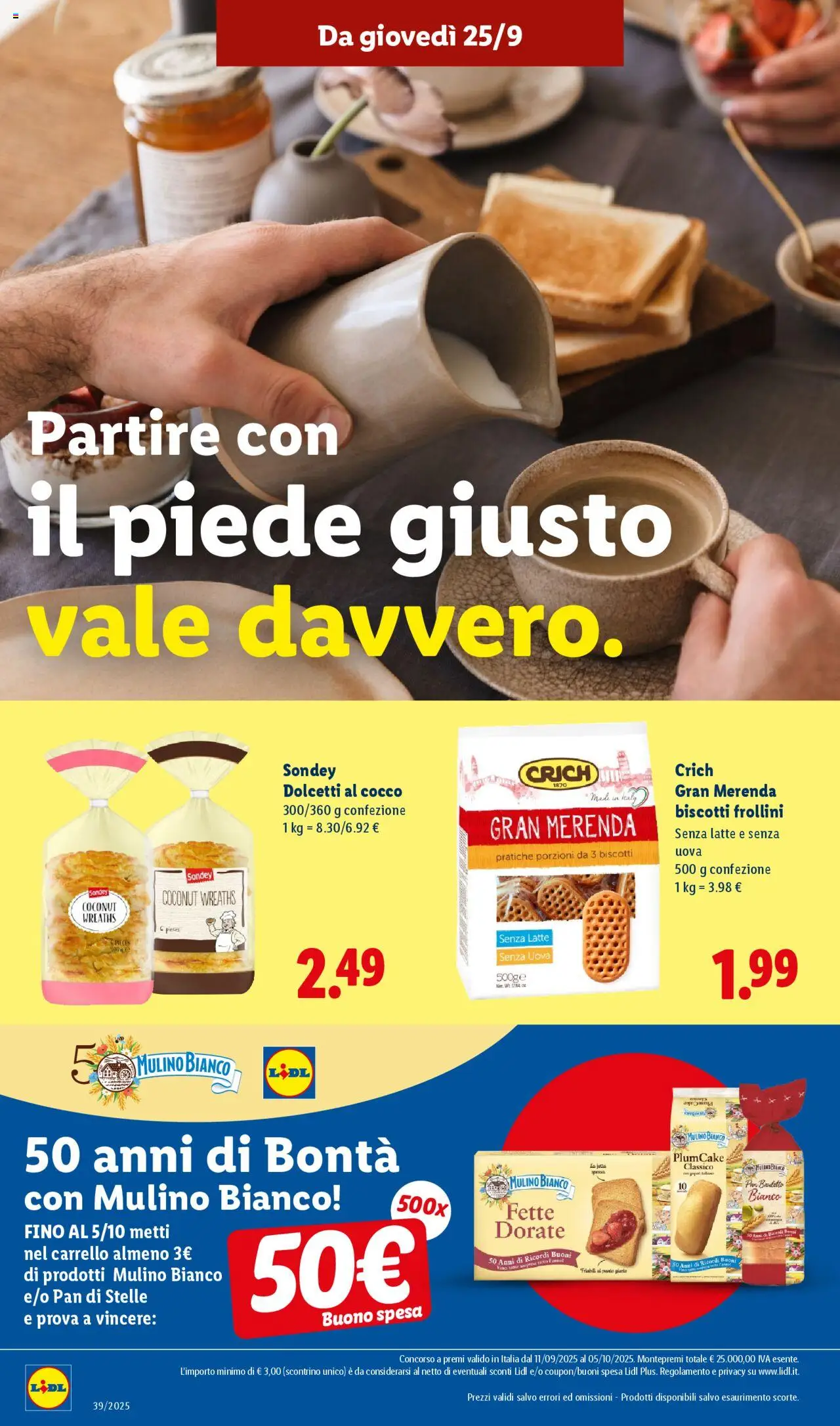 Volantino Lidl del 22.09.2025 | Pagina: 26 | Prodotti: Latte, Carrello, Cocco, Frollini
