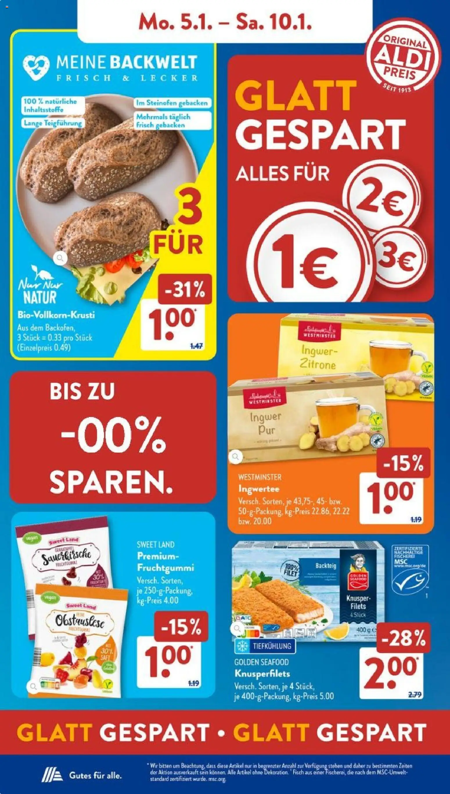 Aldi Süd Prospekt 	 – gültig ab 05.01.2026 | Seite: 10 | Produkte: Fisch, Zitrone