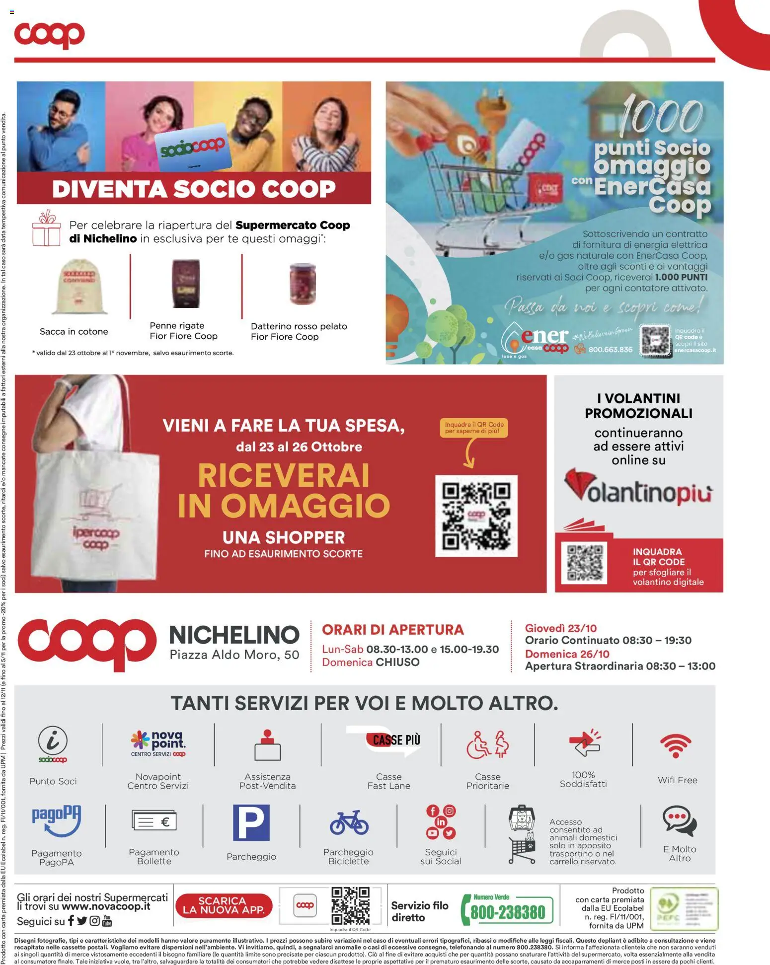 Volantino COOP del 23.10.2025 | Pagina: 26 | Prodotti: Tè, Carrello, Data, Penne