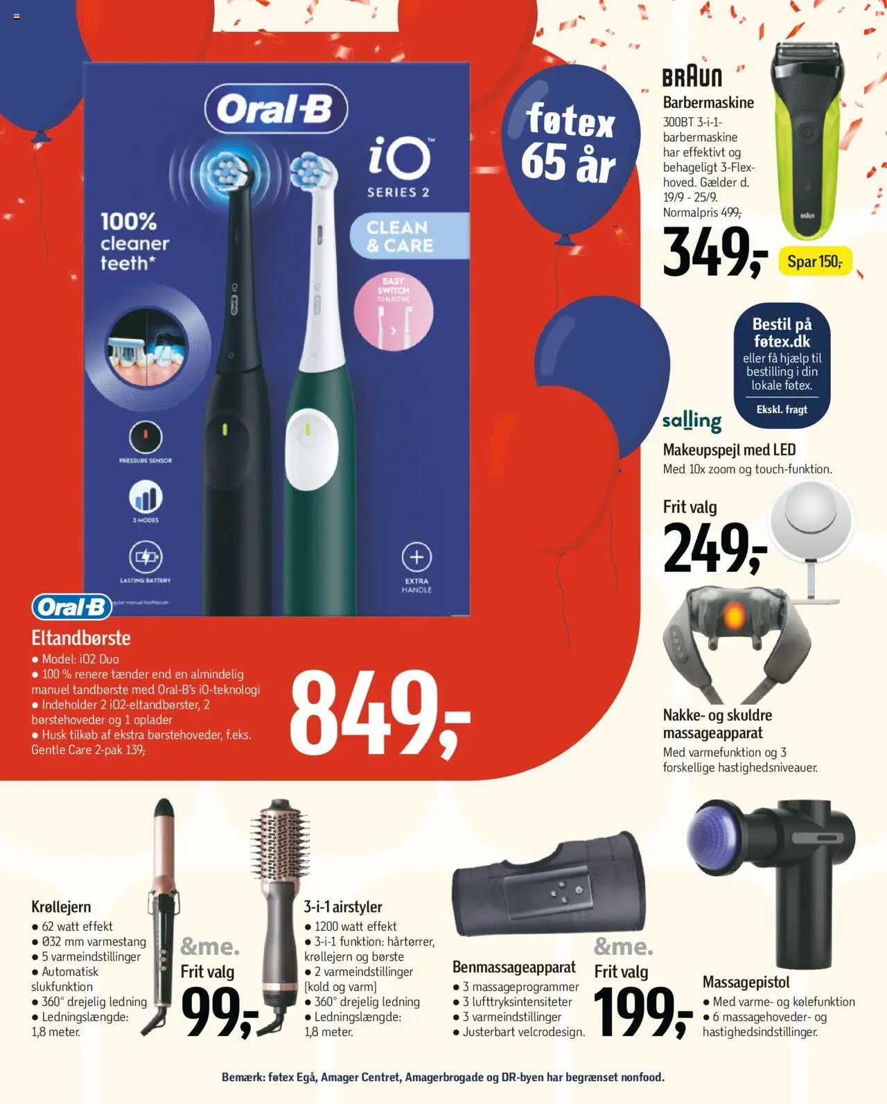 Føtex tilbudsavis – gyldig fra 19.09.2025 | Side: 76 | Produkter: Børste, Barbermaskine, Eltandbørste, Krøllejern