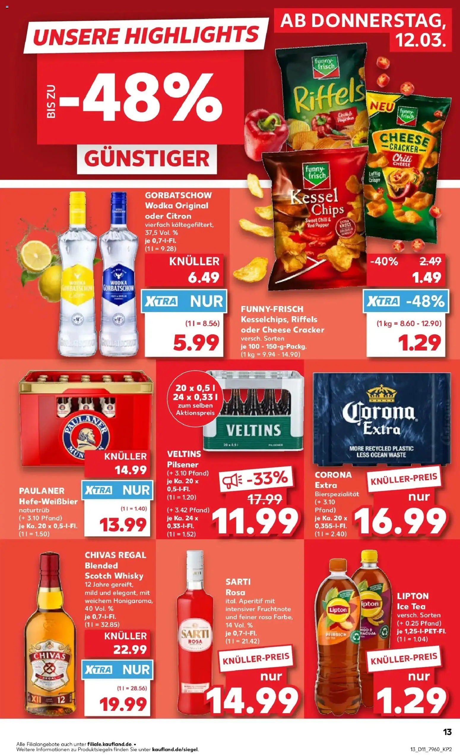 Kaufland Prospekt Fulda	 – gültig ab 09.03.2026 | Seite: 25 | Produkte: Funny frisch, Chili, Chips, Paulaner
