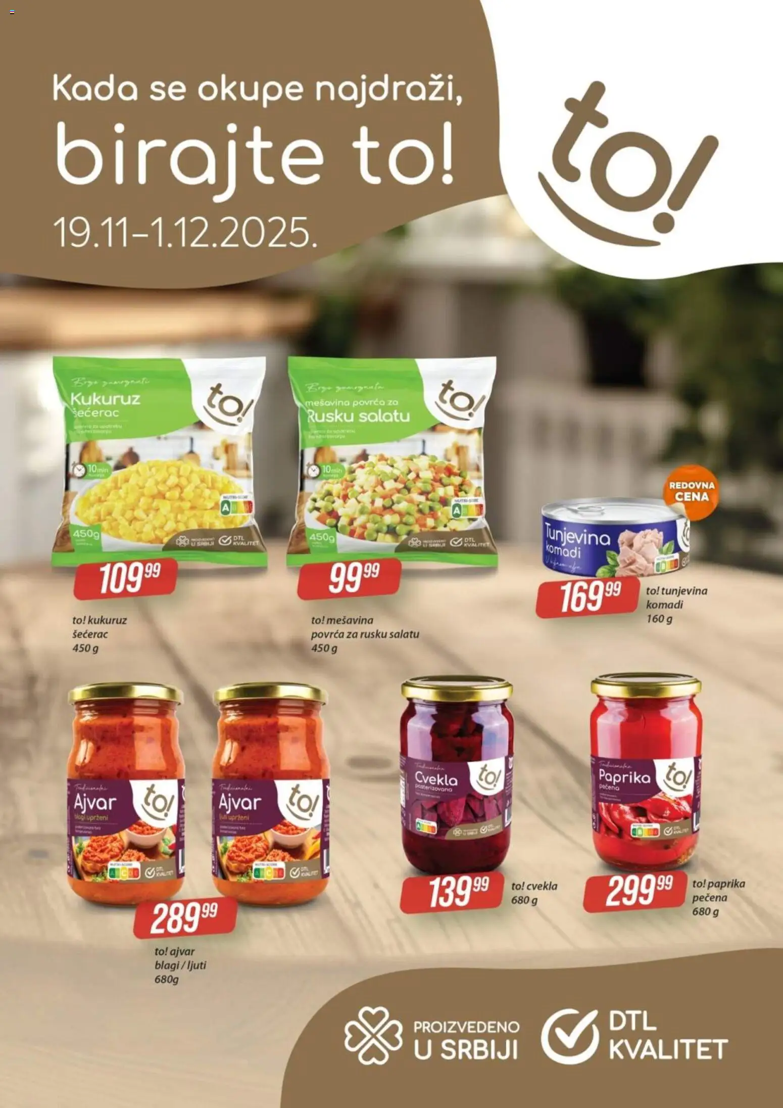 Tekijanka katalog - važi od 19.11.2025 | Strana: 1 | Proizvode: Ajvar, Cvekla, Paprika, Kukuruz