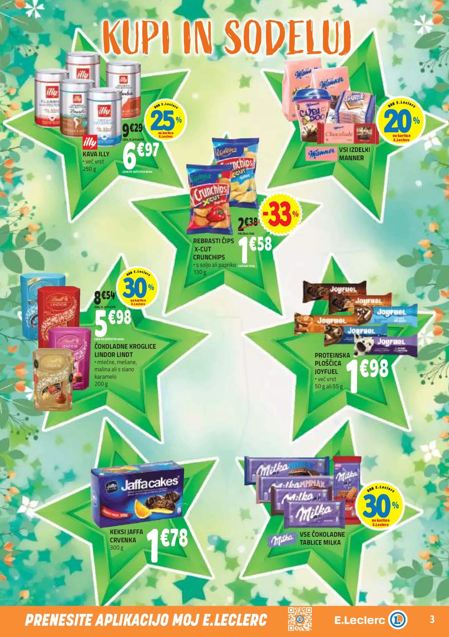 Novi E.leclerc katalog ponudbe – veljaven od 15.04.2026 | Stran: 3 | Izdelki: Kava, Cips