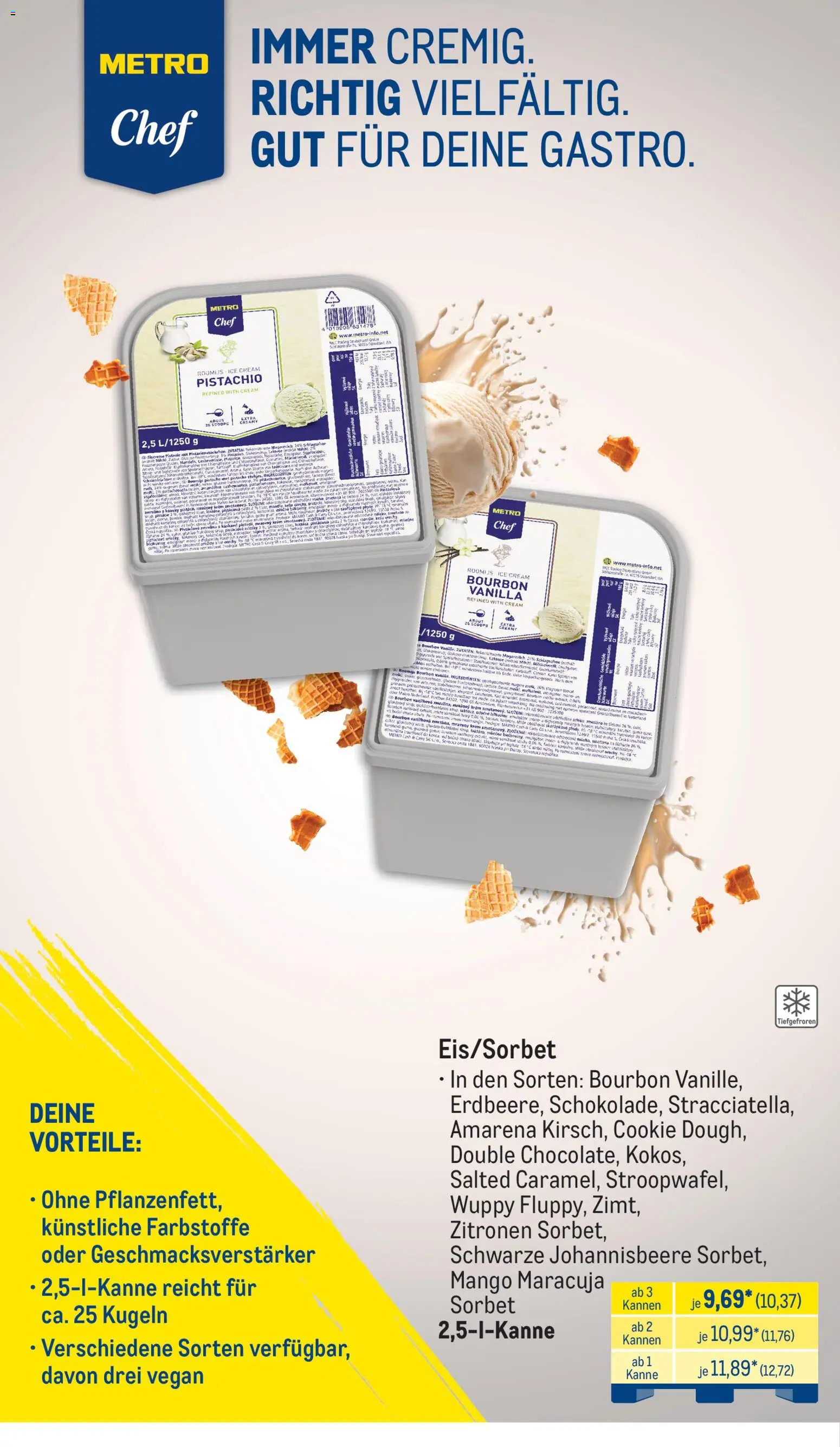 Metro Monats-Menü – gültig ab 01.03.2026 | Seite: 24 | Produkte: Eiscreme, Sirup, Bourbon, Zitronen
