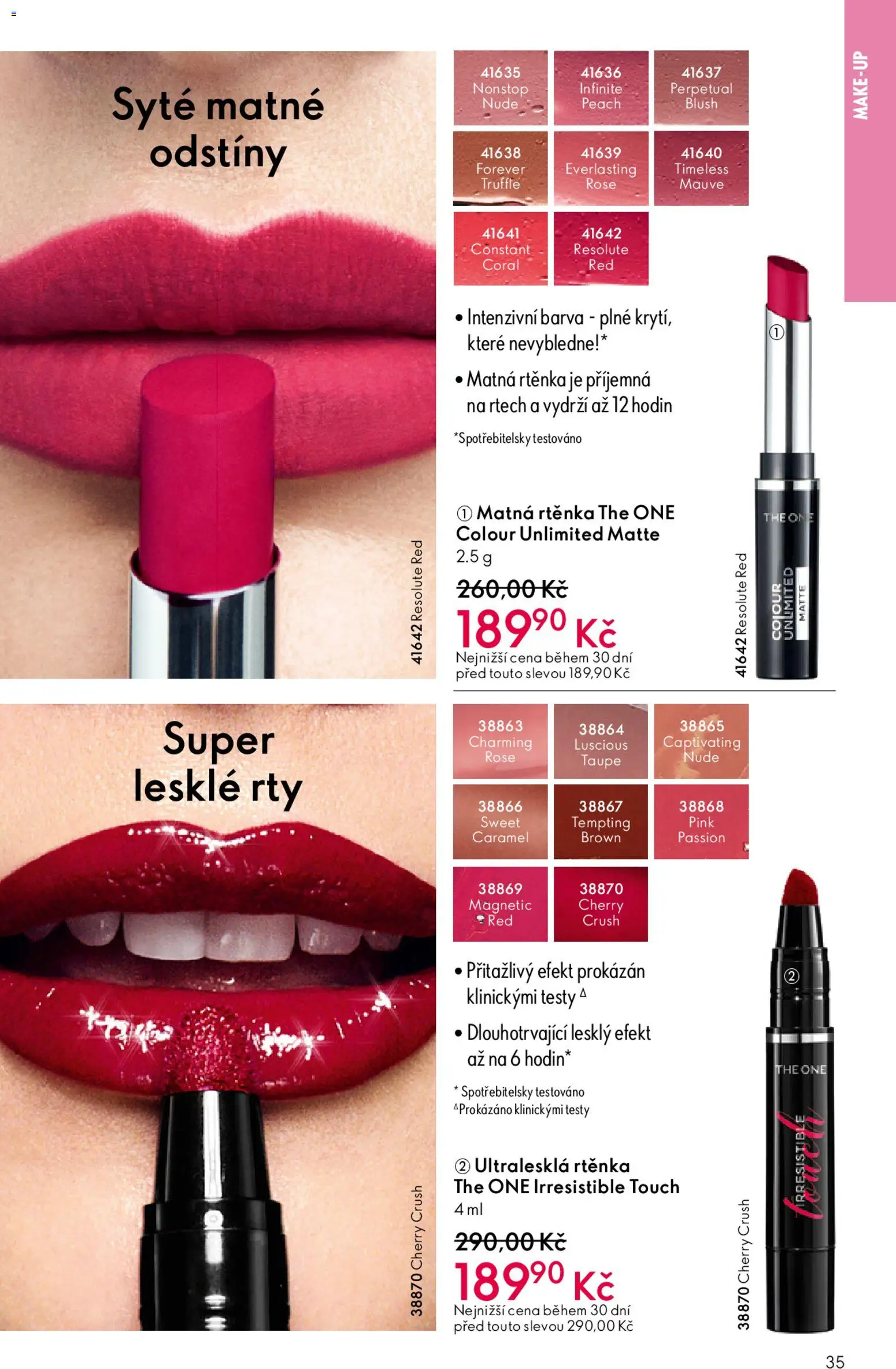 Oriflame katalog č.15/2025 od 22.10.2025 | Strana: 35 | Produkty: Makeup, Rtěnka