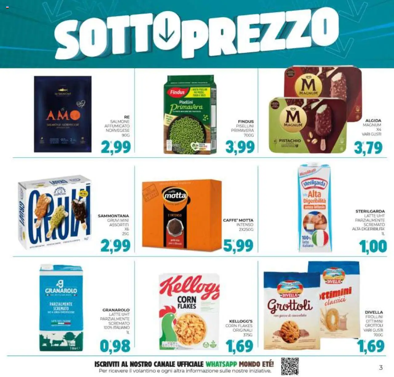 Volantino Eté del 05.08.2025 | Pagina: 3 | Prodotti: Salmone, Latte, Frollini