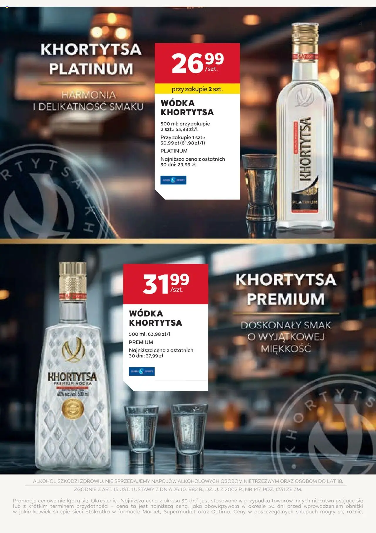 Stokrotka Gazetka - Oferta alkoholowa od 13.08.2025 | Strona: 4 | Produkty: Stokrotka, Alkohol, Wódka