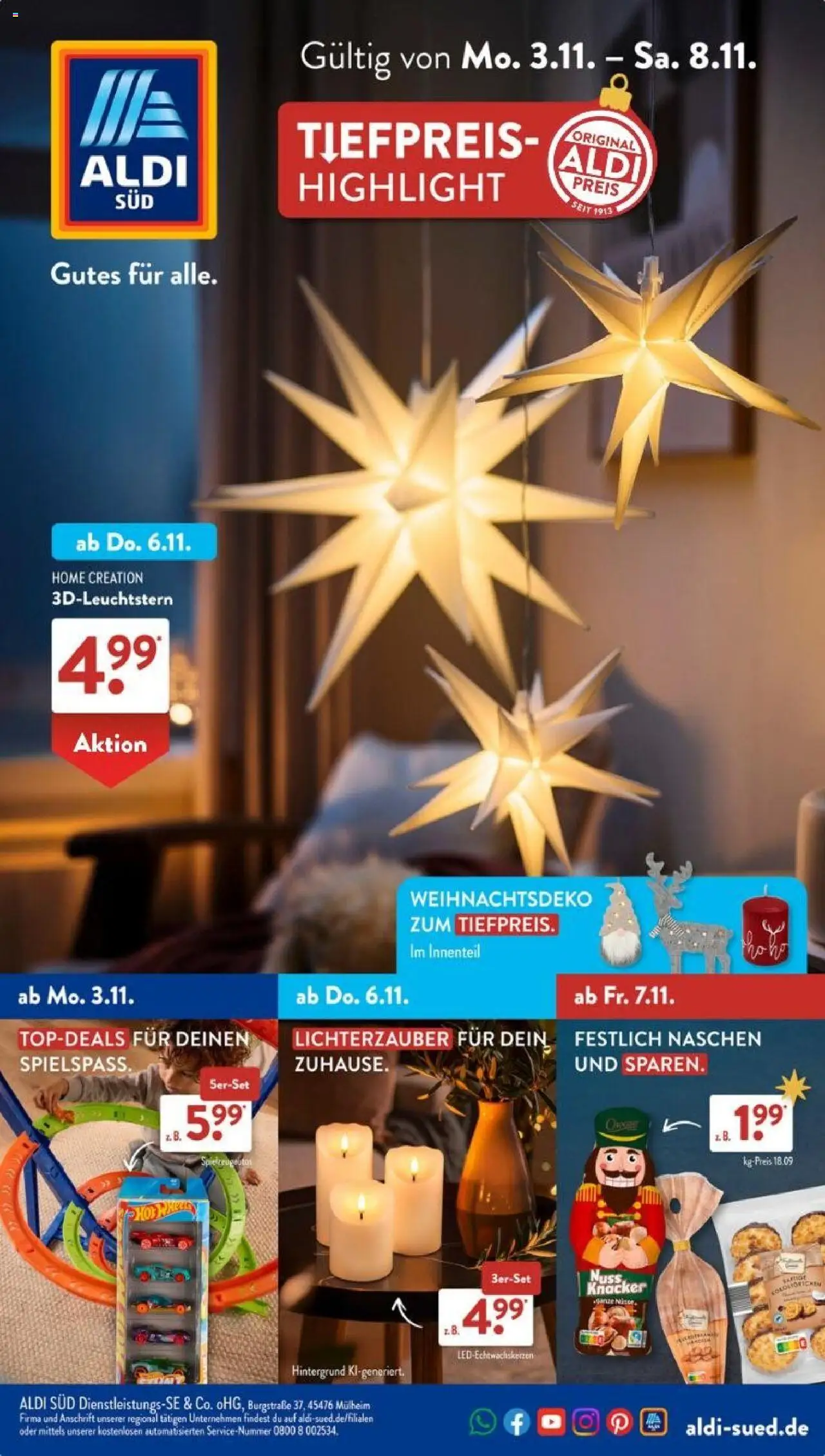 Aldi Süd Prospekt 	 – gültig ab 03.11.2025 | Seite: 1