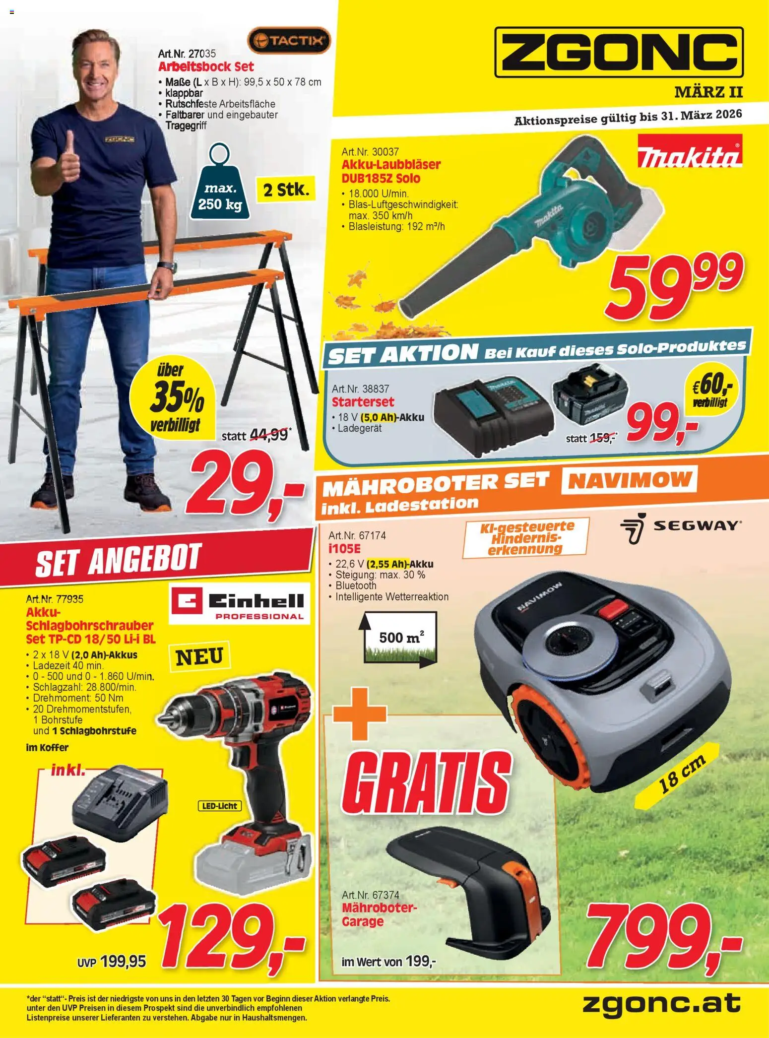 Zgonc Flugblatt März II 2026 gültig ab 01.02.2026 | Seite: 1 | Produkte: Koffer, Kamera