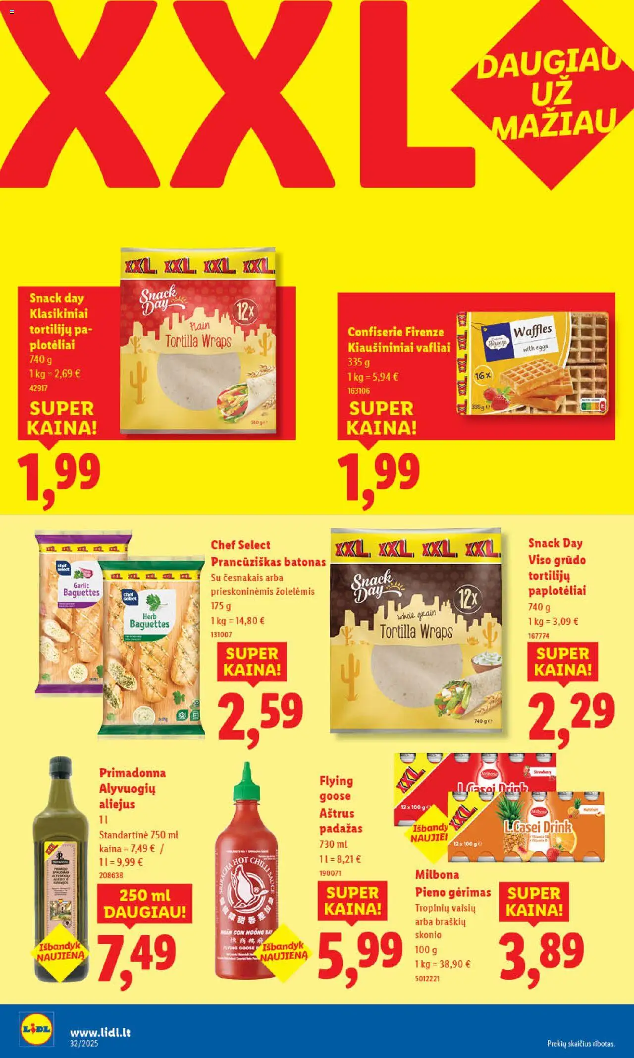 LIDL leidinys│galioja nuo 07.08.2025 | Puslapis: 22 | Prekių: Batonas, Aliejus, Padažas, Vafliai