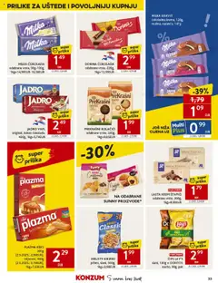 MILKA ČOKOLADA, odabrane vrste, 90g-100g - Pregled kataloga iz trgovine Konzum, vrijedi od 22.10.2025 | Stranica: 33