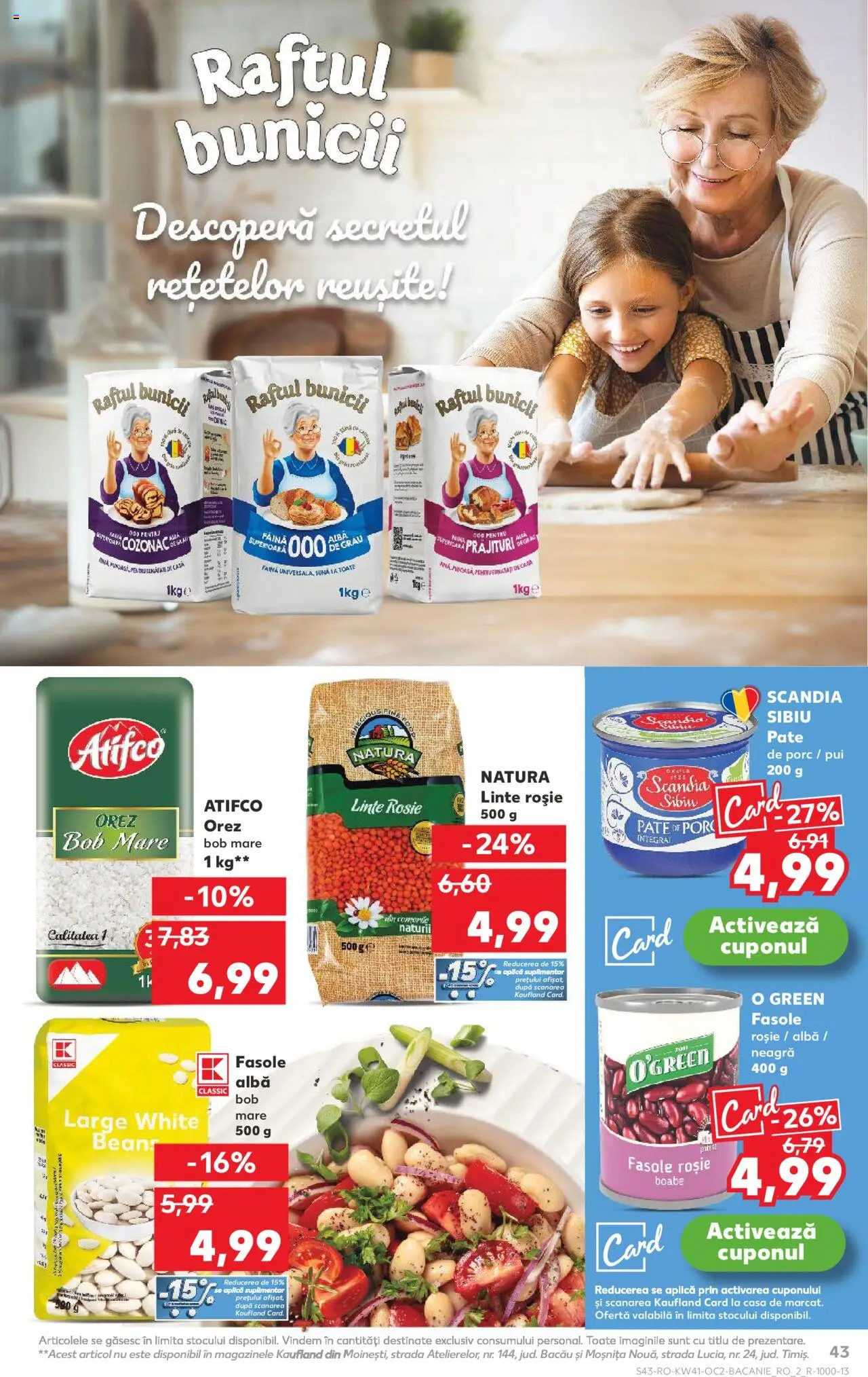 Kaufland RO akciós ujság - amely érvényes a következő dátumtól: 08.10.2025 | Oldal: 43