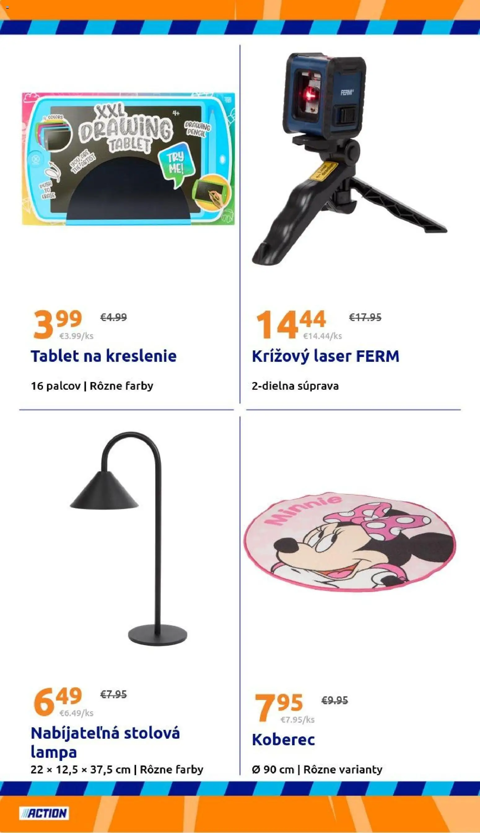 Nové Action akcie – leták je platný od 21.01.2026 | Strana: 32 | Produkty: Lampa, Koberec, Laser, Tablet