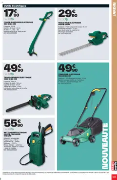  | Page: 531 | Produits: Tronçonneuse, Tondeuse, Tronçonneuse electrique, Taille haie electrique