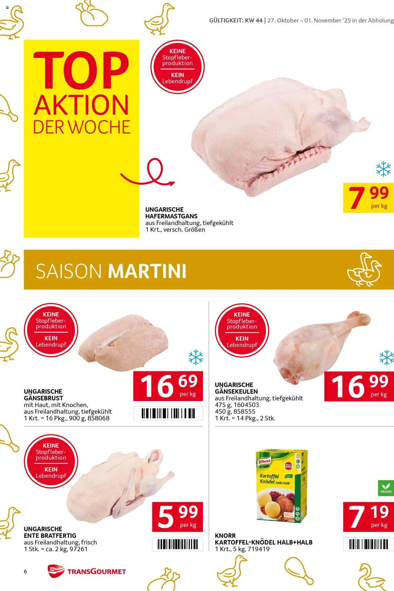 Transgourmet Flugblatt gültig ab 26.10.2025 | Seite: 6