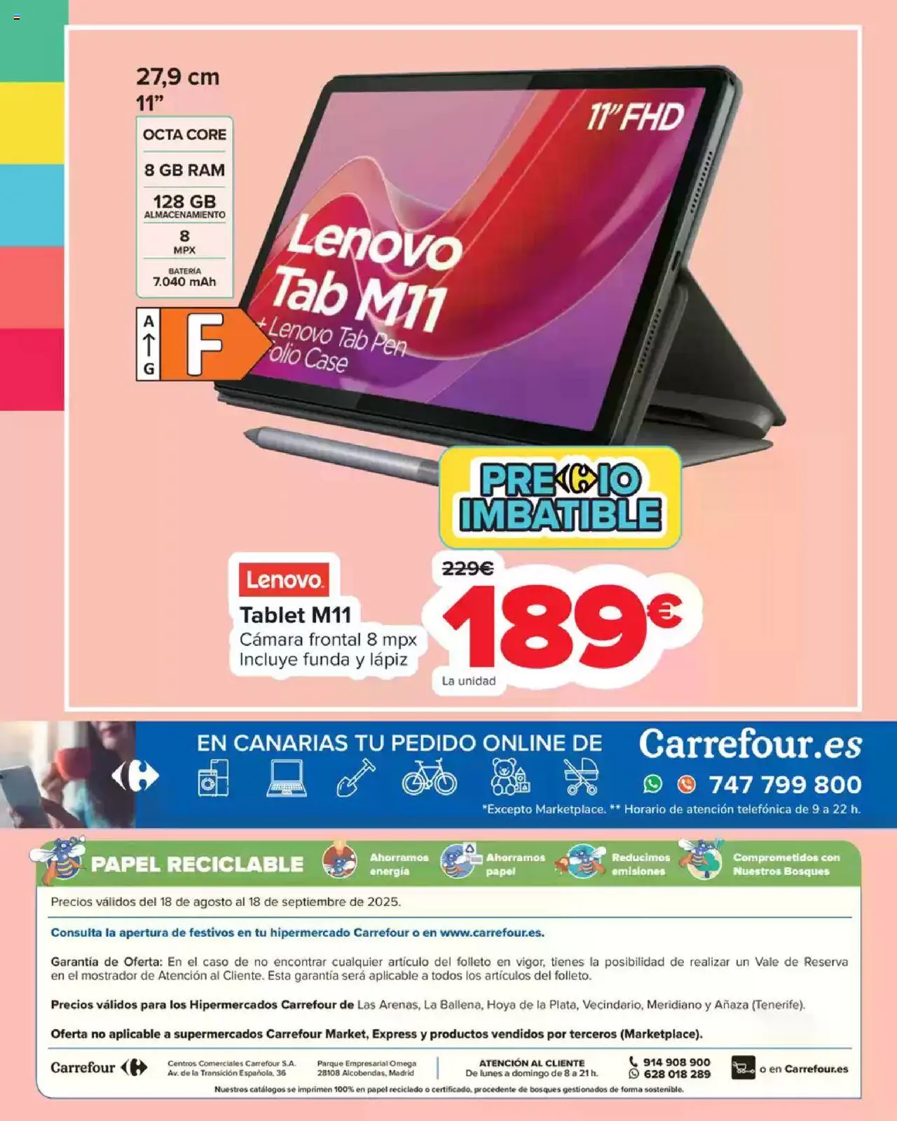 Carrefour Vuelta al Cole │ válido desde el 18.08.2025 | Página: 40 | Productos: Tablet, Cámara, Funda, Batería