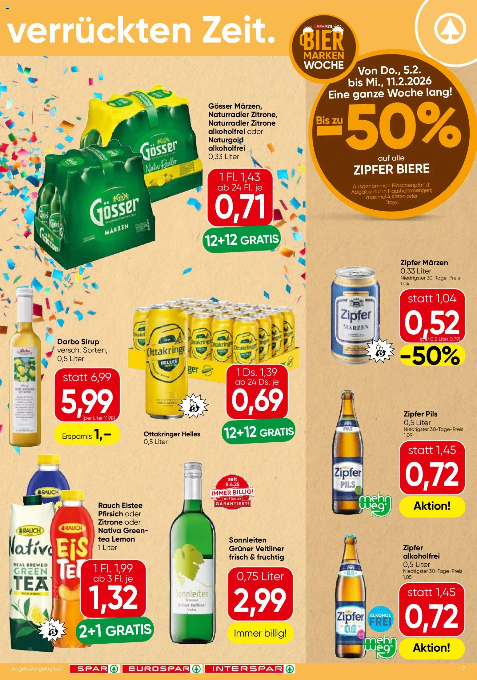 Spar Flugblatt  - Tirol gültig ab 05.02.2026 | Seite: 7