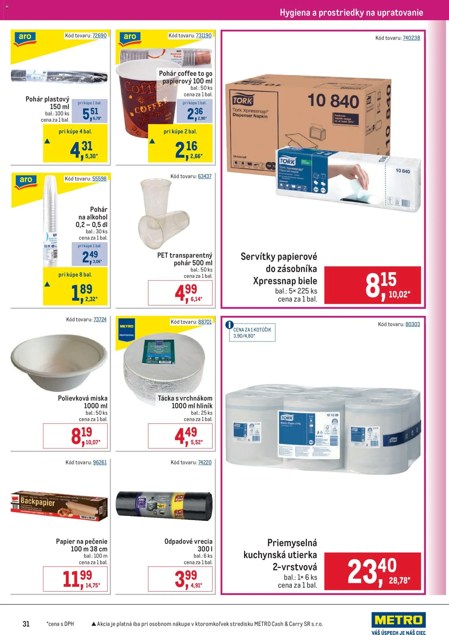 Nové Metro akcie – leták je platný od 05.11.2025 | Strana: 31 | Produkty: Alkohol