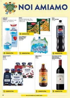 Anteprima del volantino bennet volantino Pasqua valido a partire dal 23.03.2026 | Pagina: 38 | Prodotti: Minestrone, Latte, Vino, Pepsi