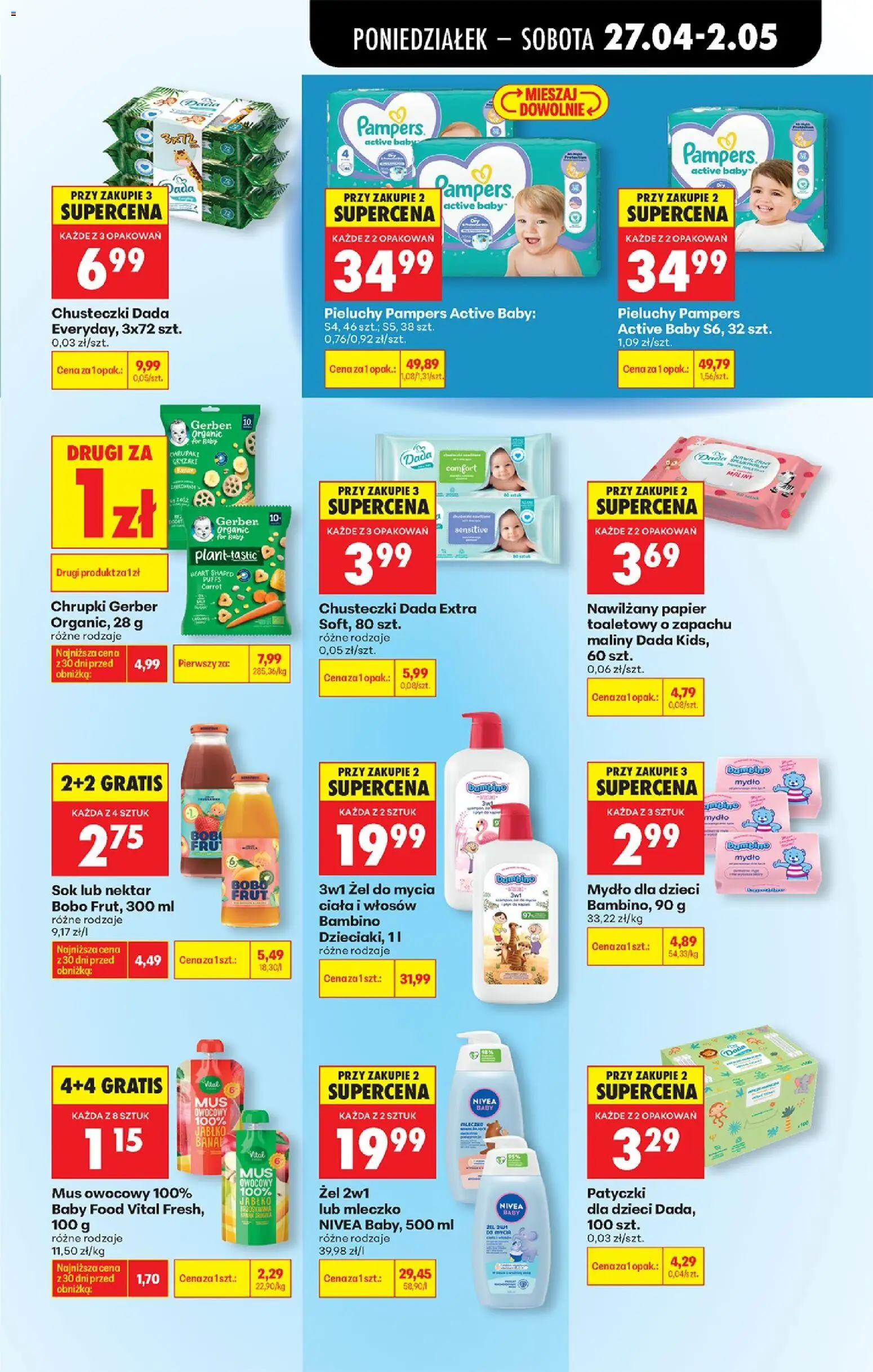 Biedronka Polsko leták od 27.04.2026 | Strana: 67 | Produkty: Mýdlo, Nivea, Pampers, Maliny