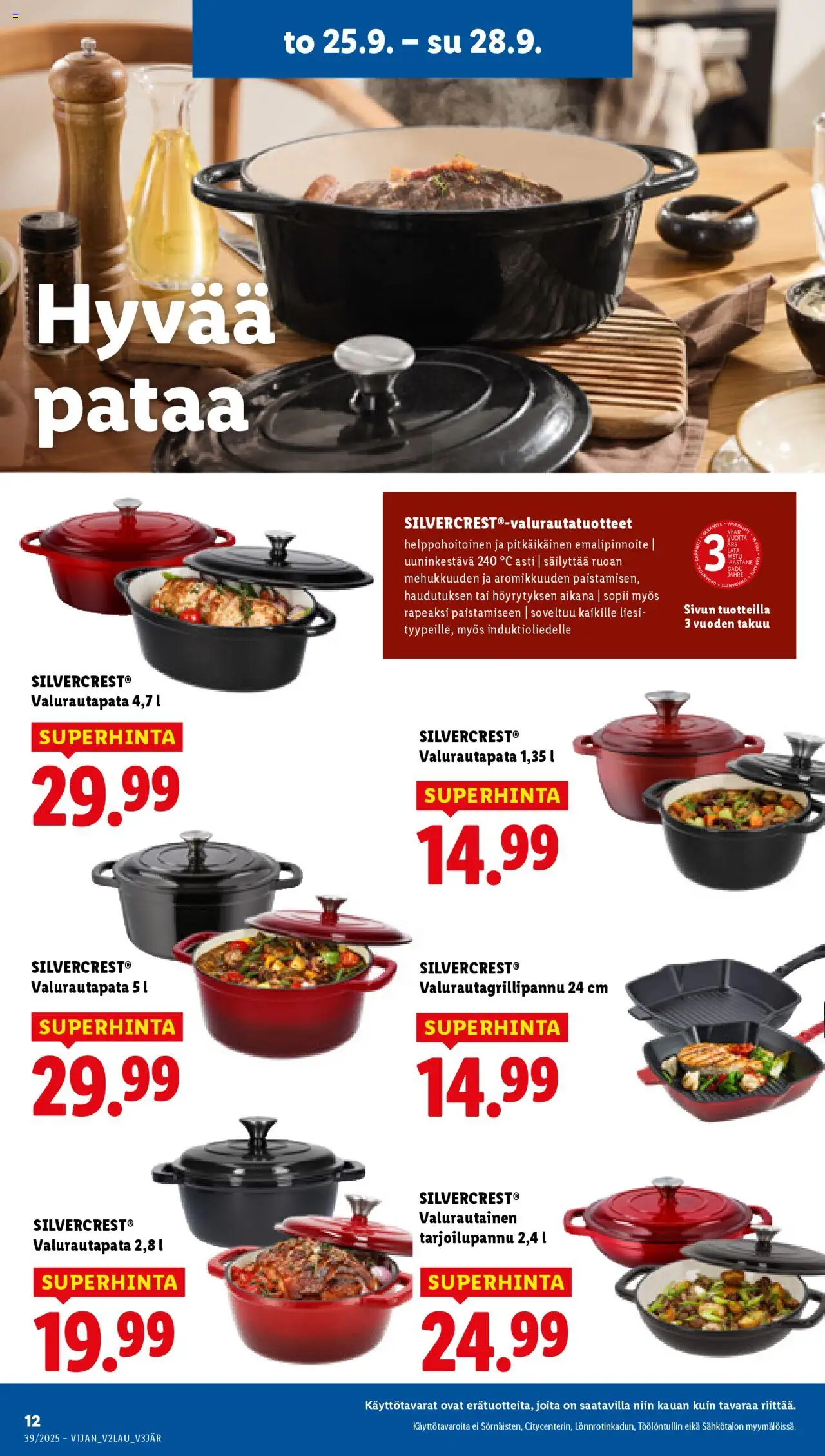 Lidl tarjoukset - Helsinki – voimassa 25.09.2025 alkaen | Sivu: 16 | Tuotteet: Liesi