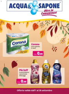 Anteprima del volantino Acqua e Sapone Settembre catalogo valido a partire dal 01.09.2025