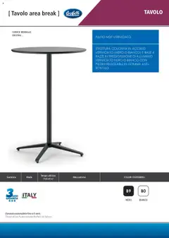 Anteprima del volantino Buffetti Sedie catalogo valido a partire dal 28.06.2025 | Pagina: 205 | Prodotti: Scivolo, Alluminio, Tavolo