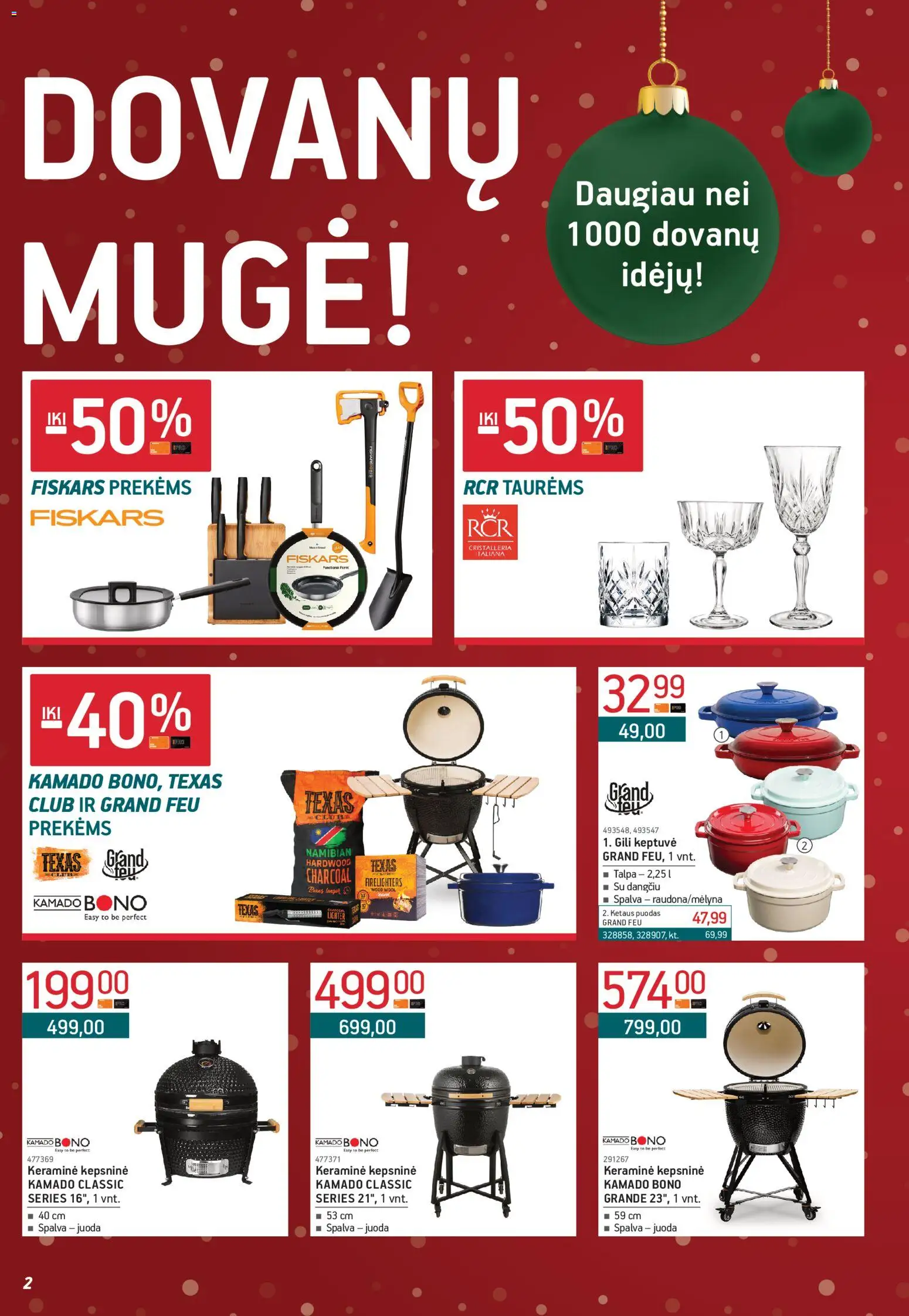 ERMITAŽAS akcijos nuo 01.12.2025 | Puslapis: 2 | Prekių: Keptuvė, Puodas