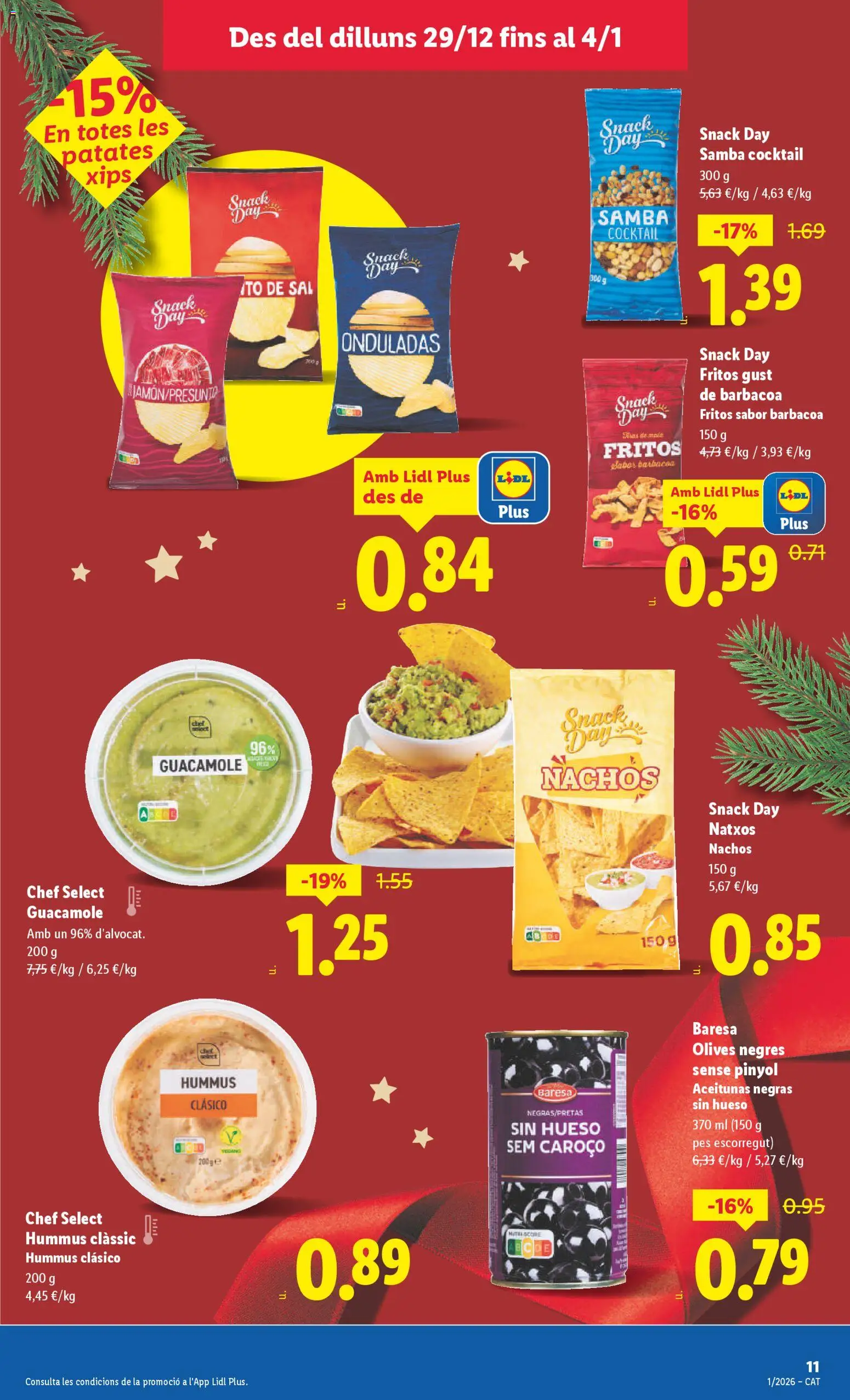 Lidl folleto │ válido desde el 29.12.2025 | Página: 13 | Productos: Καλτσάκια μισά, Guacamole, Barbacoa