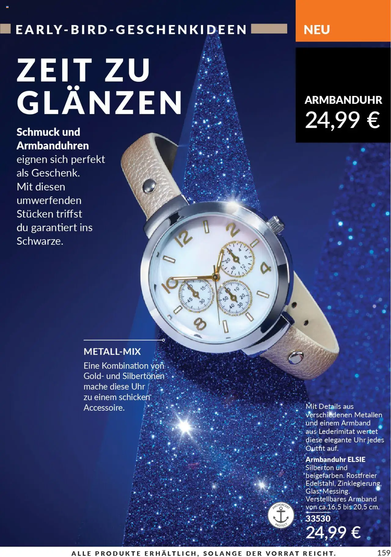 AVON Katalog Oktober 2025 – gültig ab 01.10.2025 | Seite: 161 | Produkte: Uhr