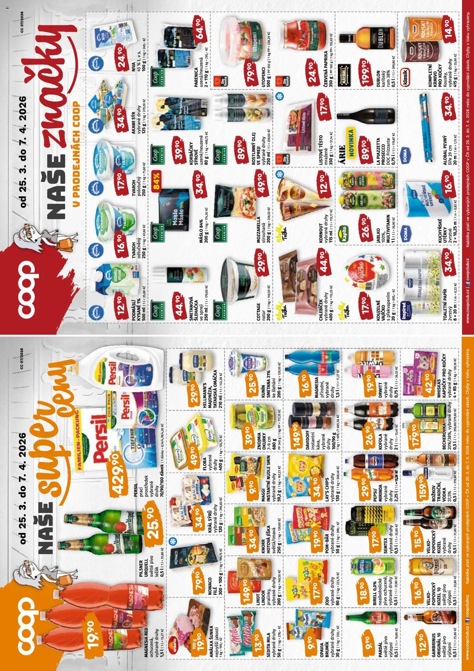Coop leták od 25.03.2026 | Strana: 4 | Produkty: Maggi, Pivo, Listové těsto, Persil