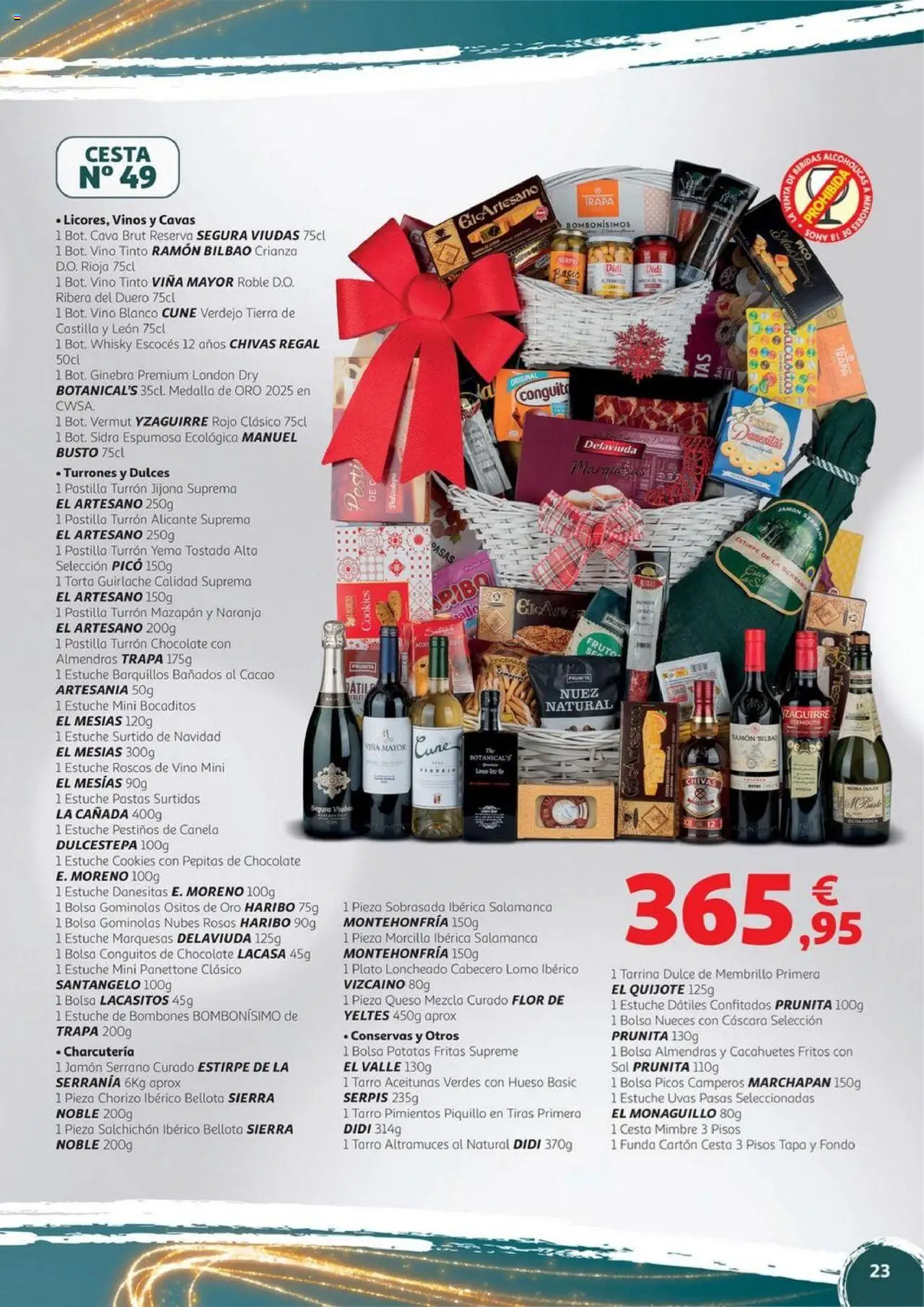 Alcampo - Alicante y Murcia │ válido desde el 06.11.2025 | Página: 23 | Productos: Chocolate, Ginebra, Funda, Φρυγανιές σικάλεως