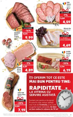 Ofertele Kaufland valabile de la 03.12.2025 | Pagină: 21 | Produse: Vitrină, Salam, Șuncă, Piper