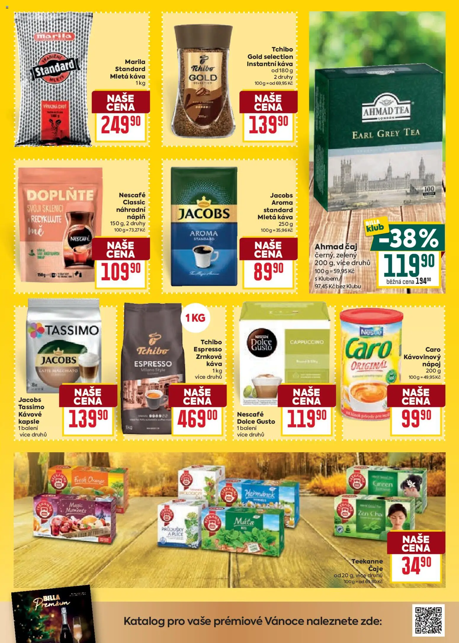 Billa Velký leták od 29.10.2025 | Strana: 35 | Produkty: Čaj, Jacobs, Nescafé, Caro
