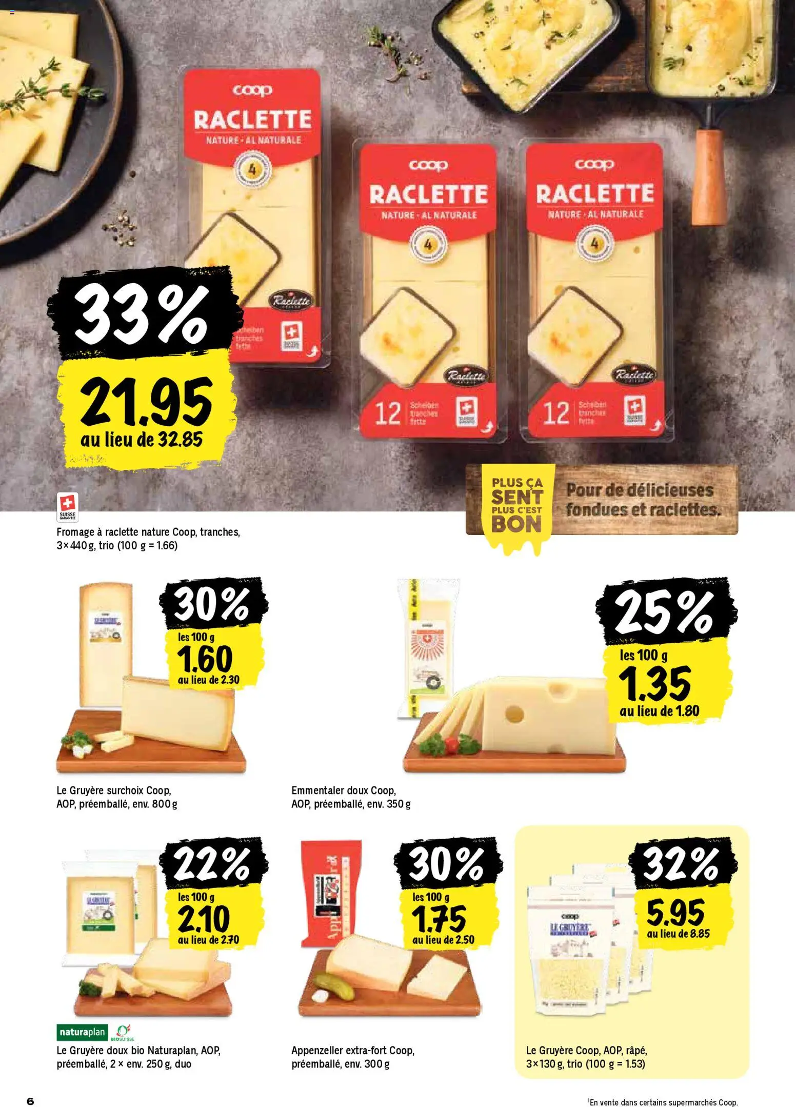 Coop - Les actions de la semaine – gültig ab 27.11.2025 | Seite: 6 | Produkte: Raclette