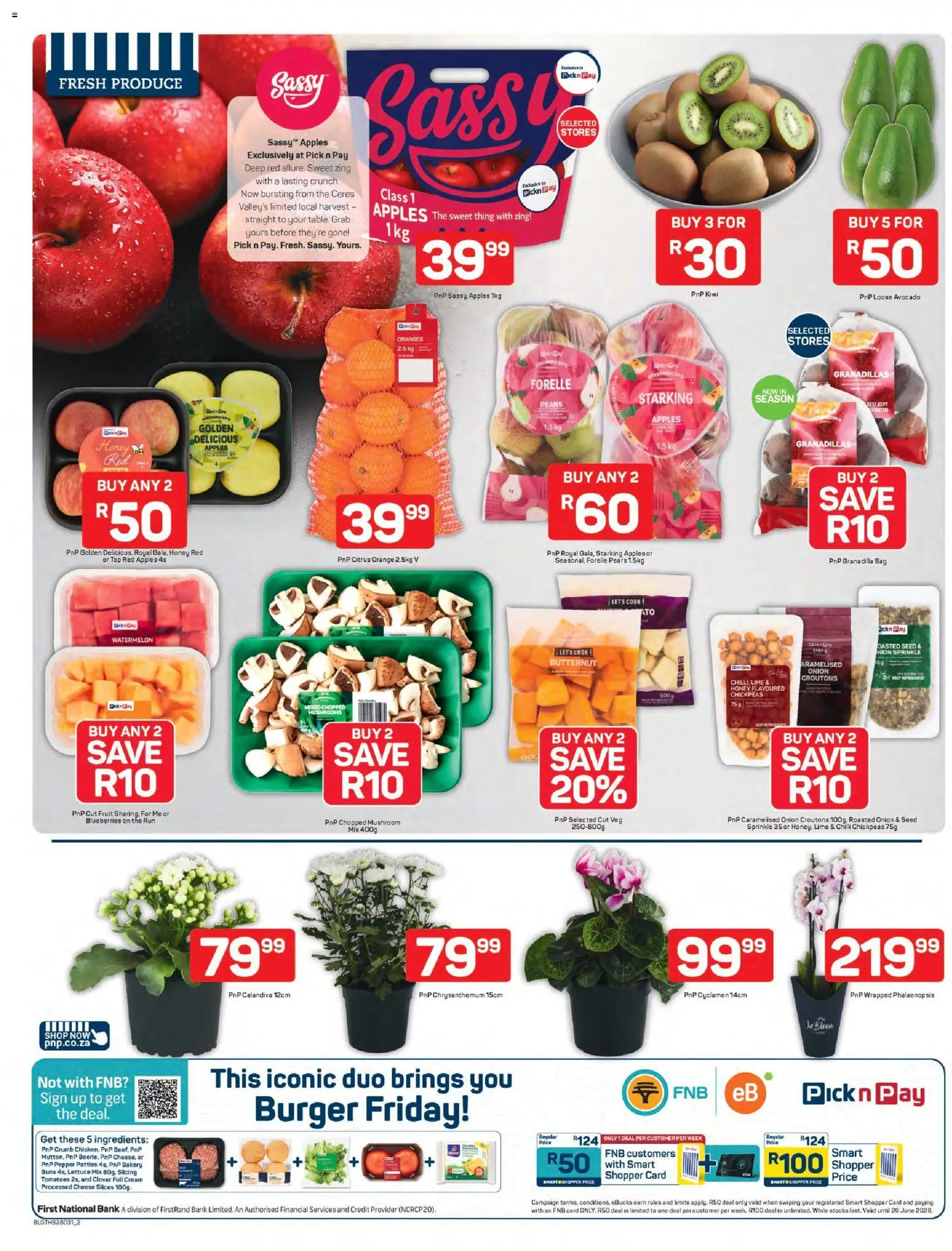 New Pick n Pay catalogue – valid from 30.03.2026 | Page: 2 | Products: Blueberries, Bakery, Pepper, Chilli