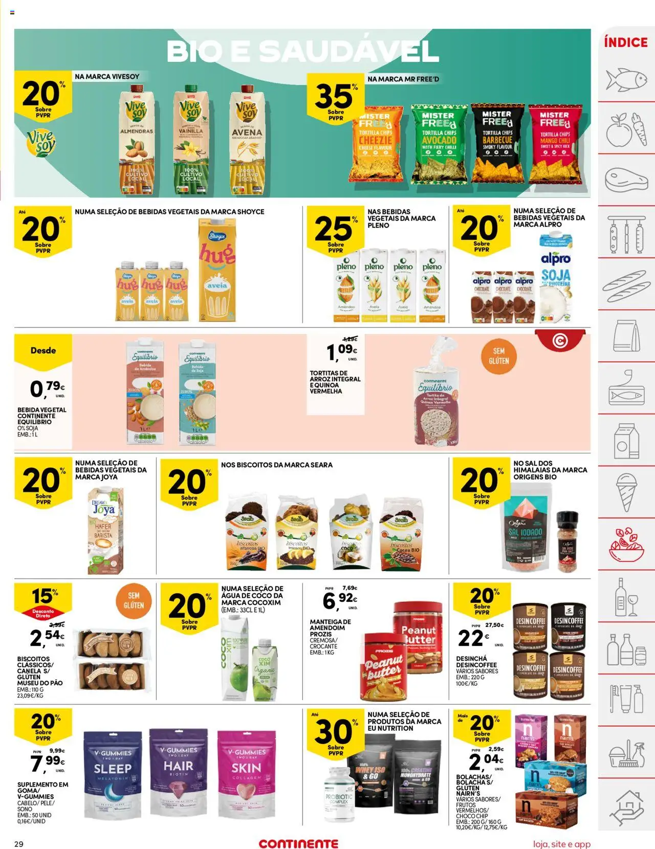 Continente folheto │ válido de 03.06.2025 | Página: 29 | Produtos: Canela, Pão, Melatonina, Bebida
