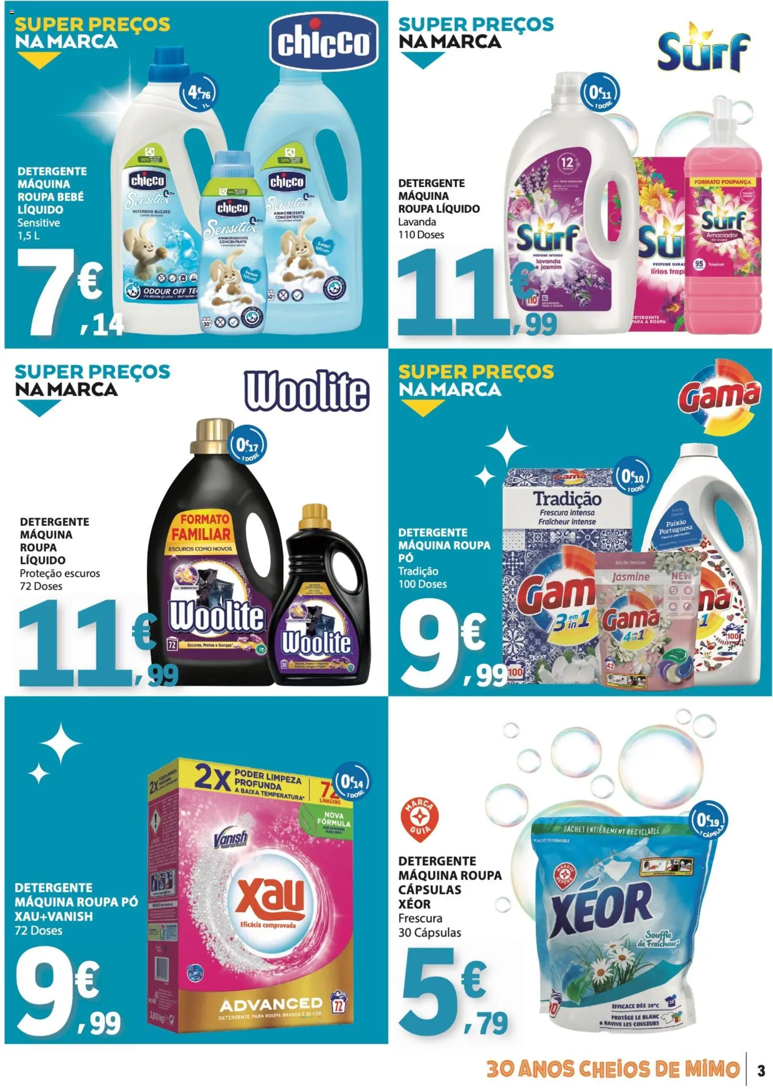 E.Leclerc Especial Limpeza do Lar │ válido de 03.03.2026 | Página: 3 | Produtos: Perfume, Pó, Detergente