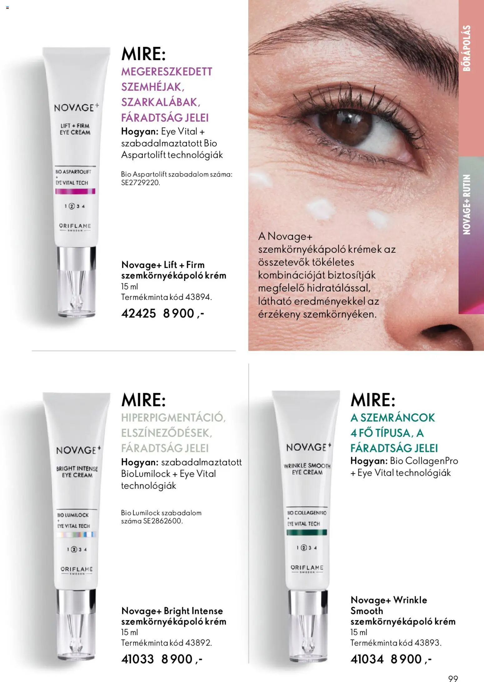 Oriflame akciós ujság - amely érvényes a következő dátumtól: 03.12.2025 | Oldal: 99 | Termékek: Szemkörnyékápoló