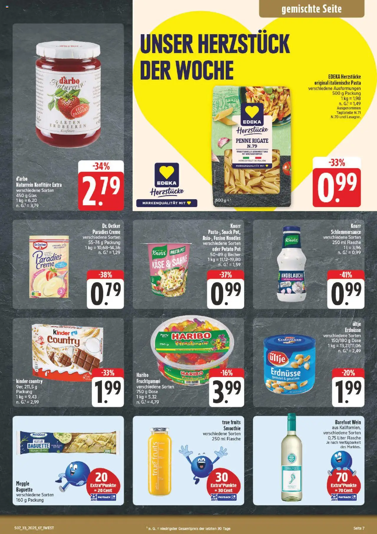 nah & gut Prospekt 	 - gültig ab dem 11.08.2025 | Seite: 7 | Produkte: Baguette, Creme, Knoblauch, Pasta