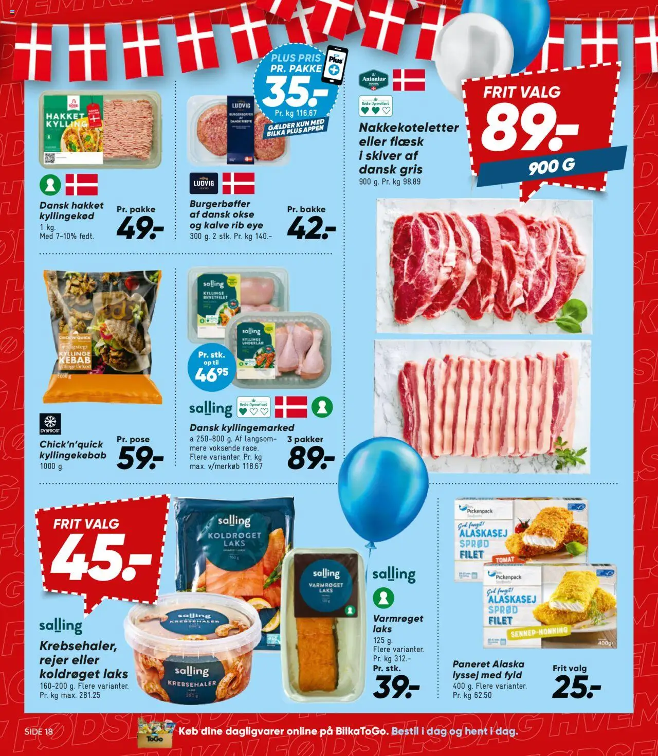 Bilka Tilbudsavis gyldig fra 15.08.2025 | Side: 20 | Produkter: Kyllingekød, Kebab, Rejer