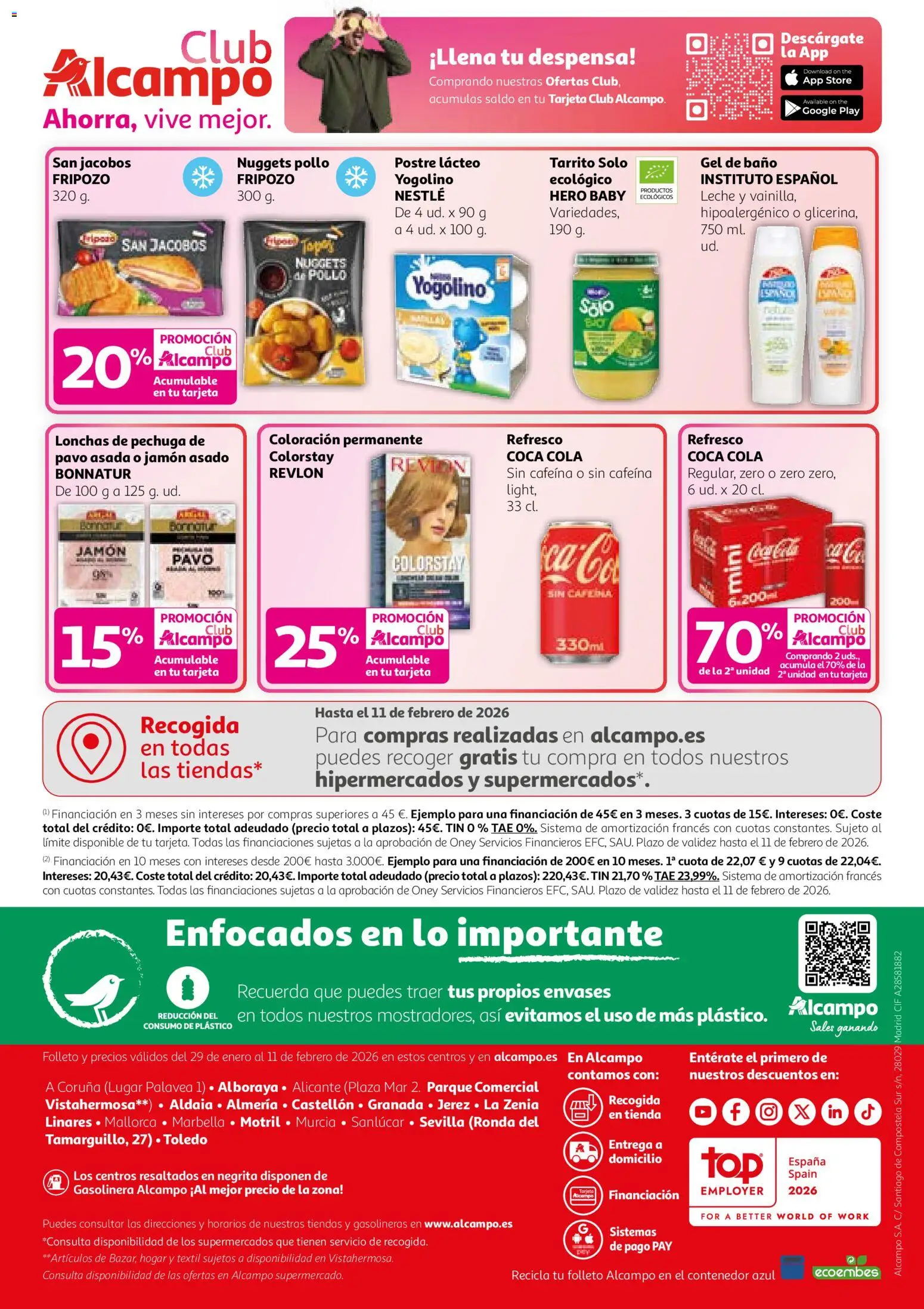 Alcampo - HG Nacional  │ válido desde el 29.01.2026 | Página: 24 | Productos: Gel de baño, Leche, Baño, Nuggets