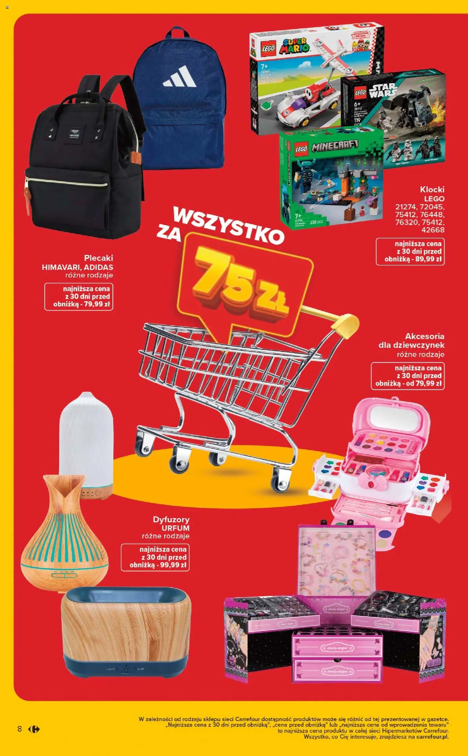 Carrefour Gazetka - Wyprzedaż od 05.01.2026 | Strona: 8 | Produkty: Lego, Klocki Lego