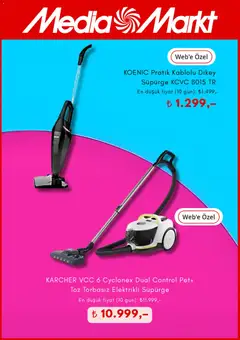 01.12.2025 tarihinden itibaren geçerli olan Media Markt kataloğu önizlemesi | Sayfa: 5 | Ürünler: Elektrikli süpürge