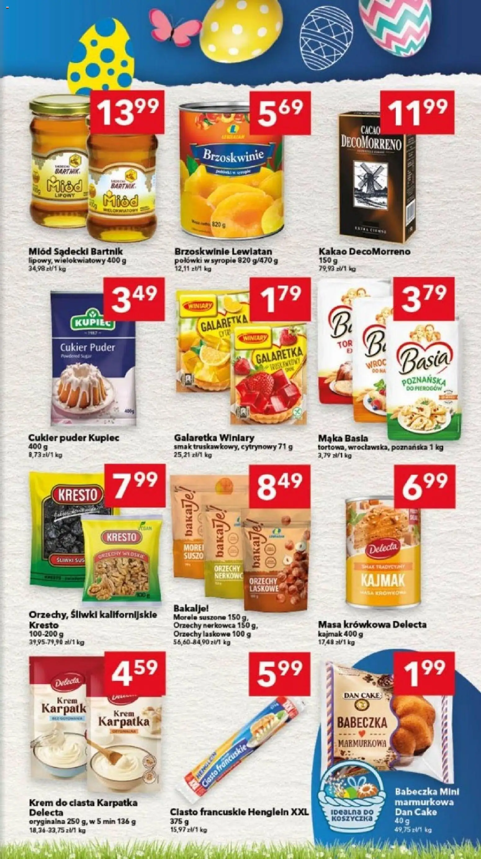 Lewiatan gazetka - Gdańsk od 26.03.2026 | Strona: 9 | Produkty: Cukier puder, Ciasto francuskie, Ciasto, Śliwki