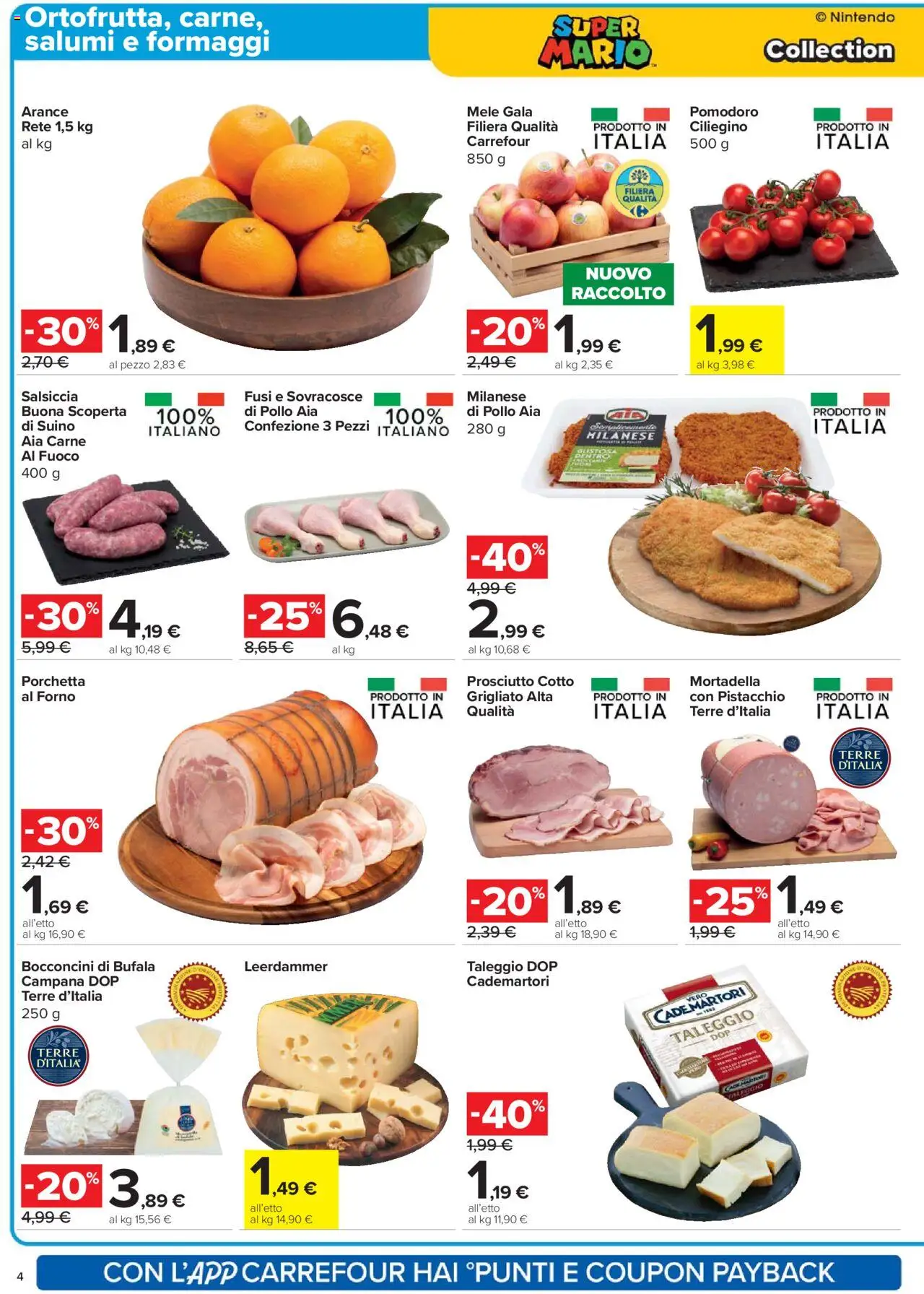Volantino Carrefour del 18.09.2025 | Pagina: 4 | Prodotti: Pollo, Pomodoro, Mortadella, Forno